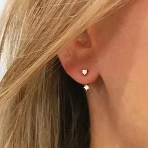 Rhinestone Earrings Jackets